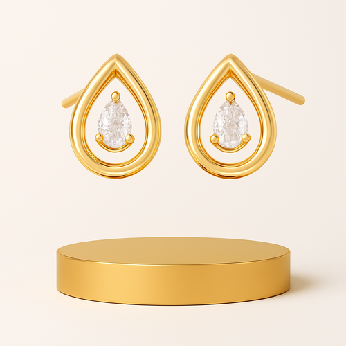 Golden platted Ear Rings