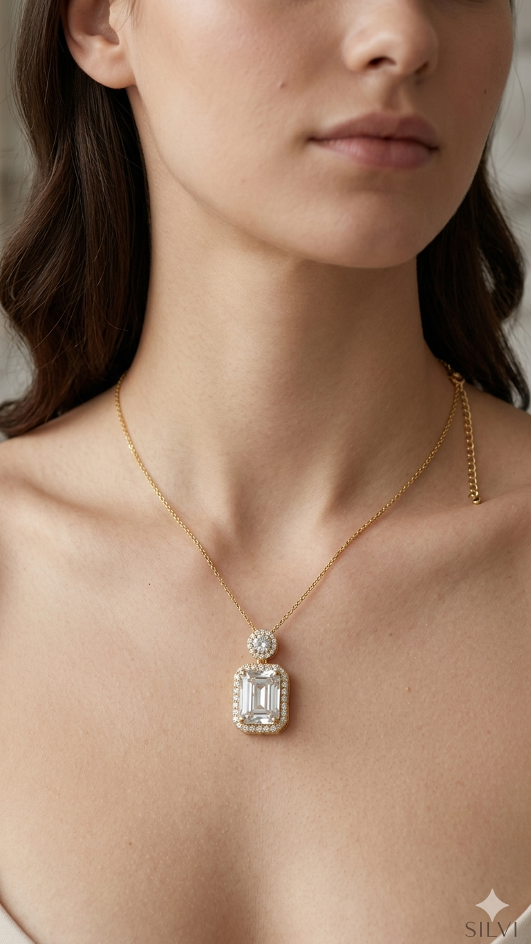 Rectangle Stud Pendant