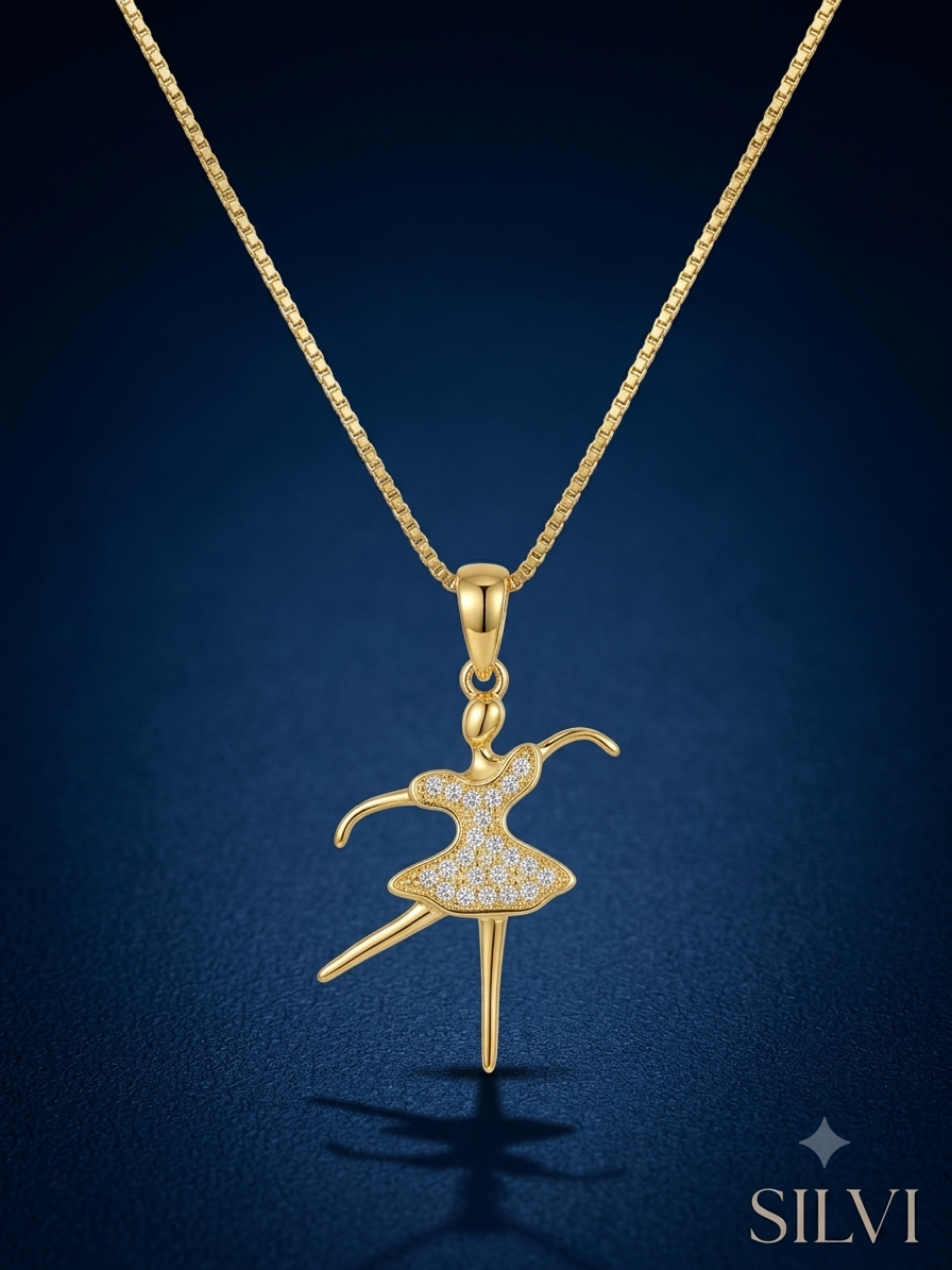 Dancing girl necklace