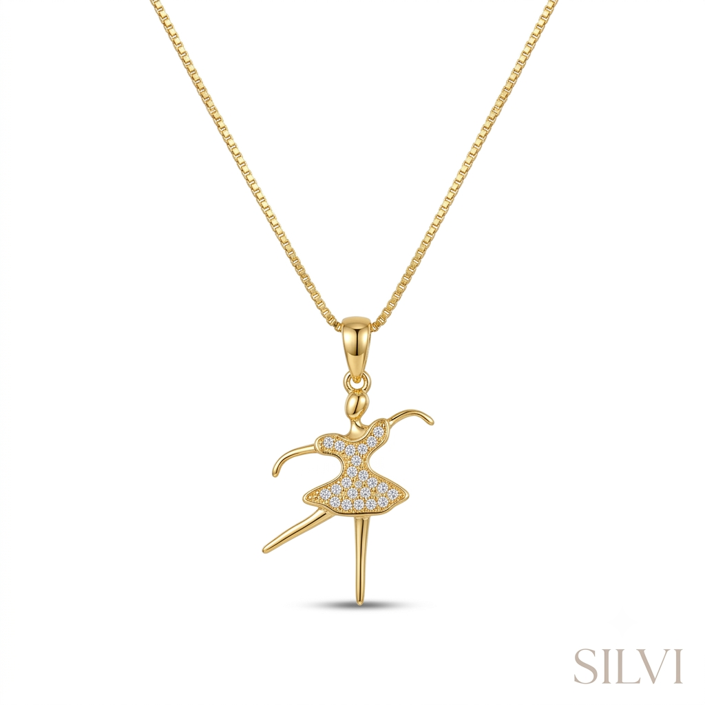 Dancing girl necklace