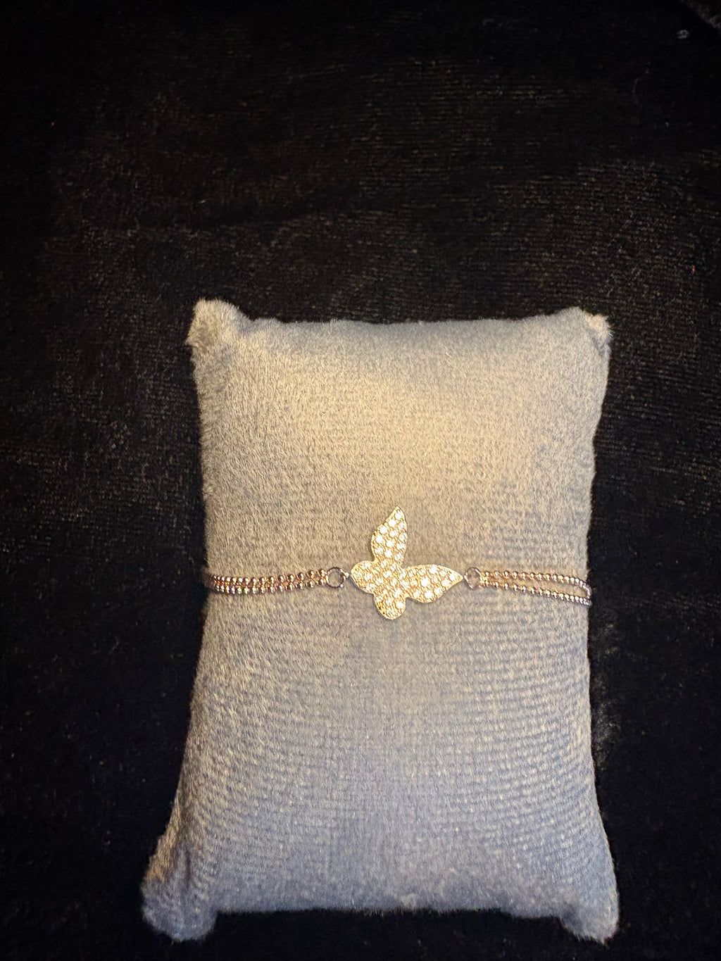 Moissanite butterfly bracelet