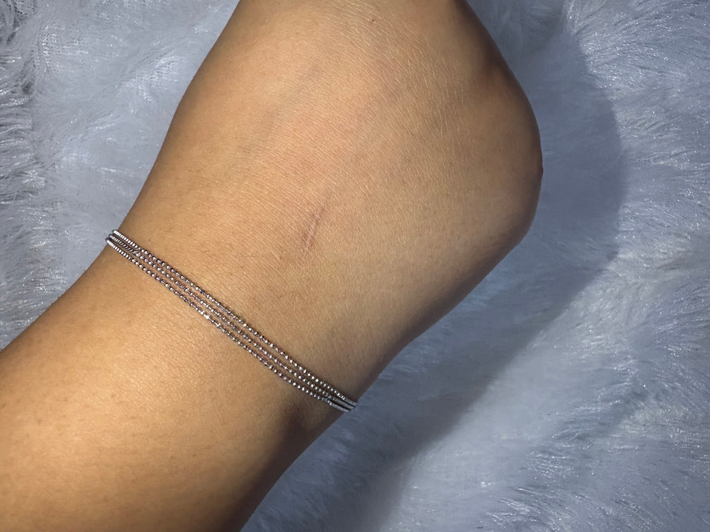 Silver chain bracelet