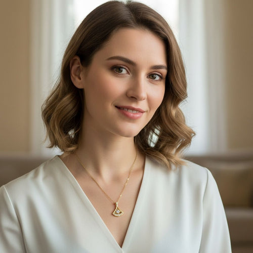 Gold Plated Silver Bow Necklace - Lightweight Elegant Design