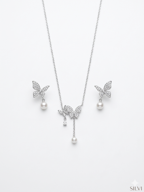 Butterfly Duo Pendant set