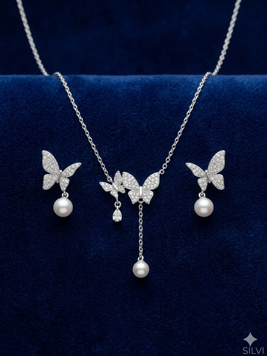 Butterfly Duo Pendant set