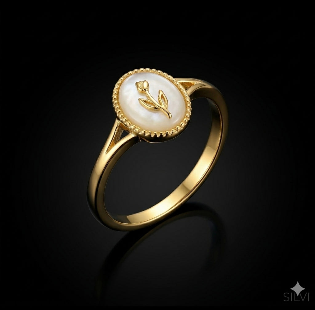 White gold ring