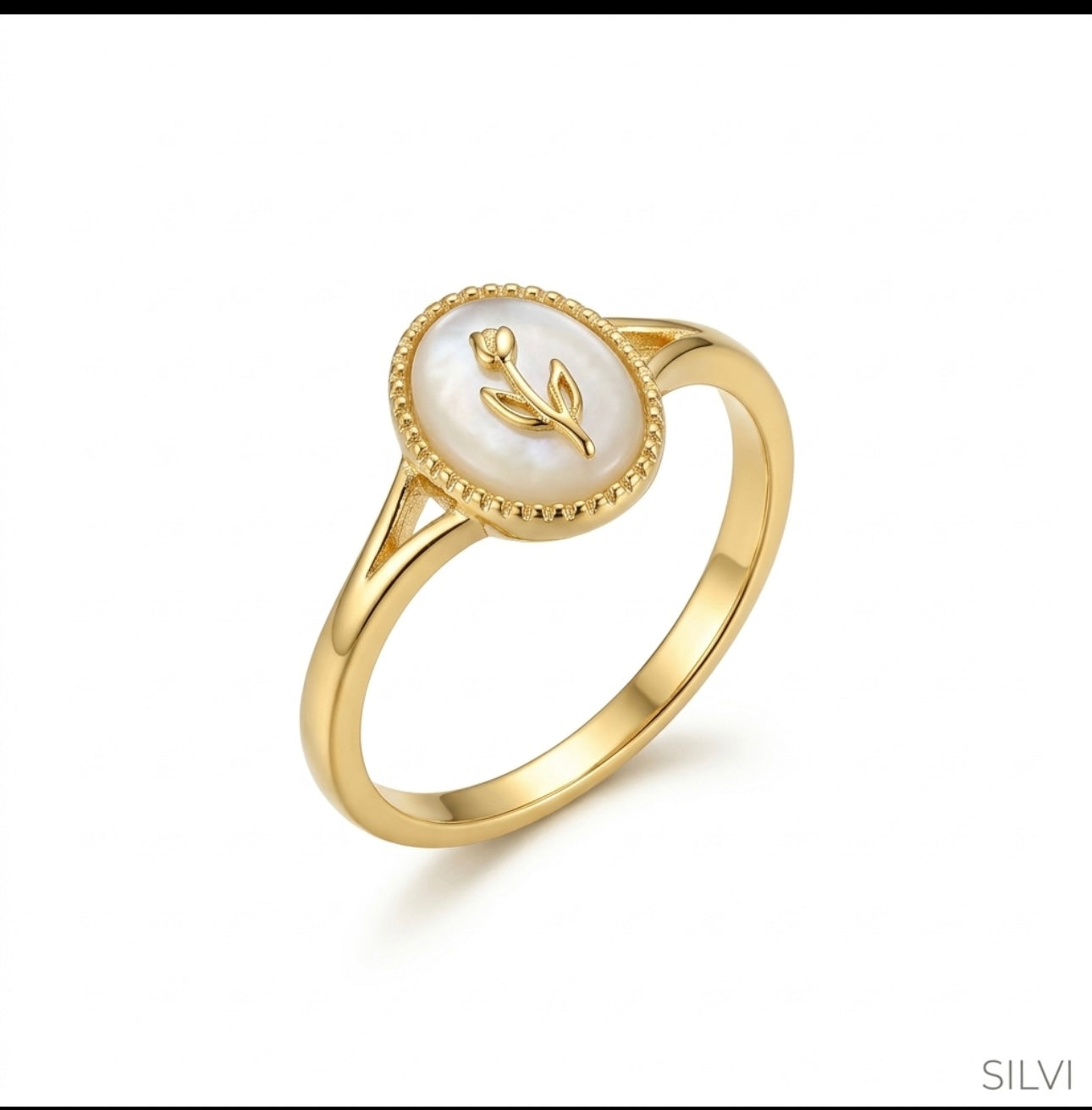 White gold ring