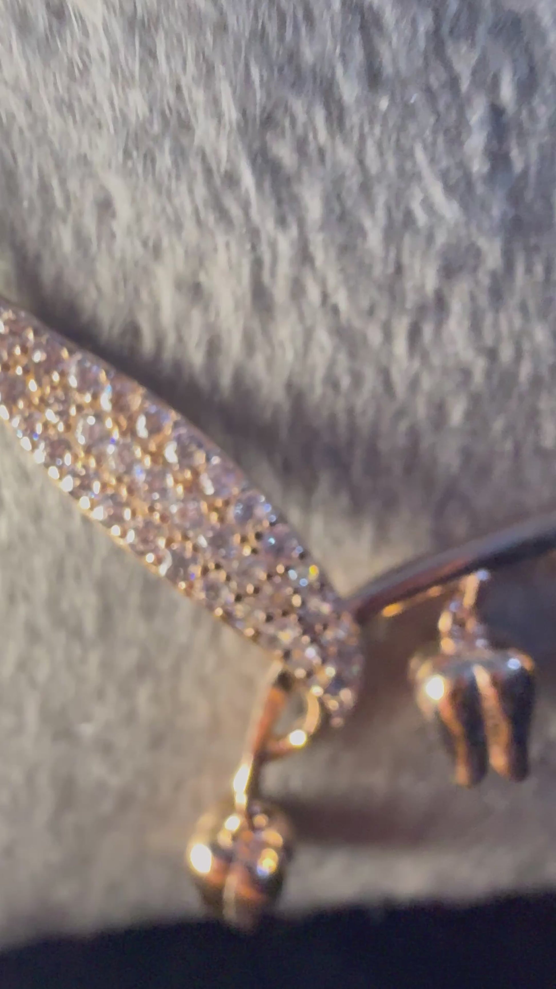 Rose gold rose necklace